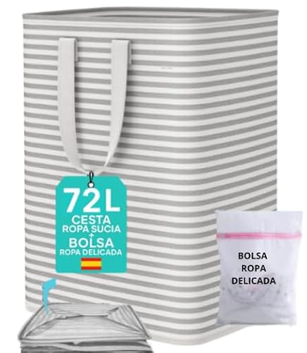 Cesto Ropa Sucia 80L, Cesta Ropa Sucia Impermeable con Asas, Cubo Ropa Sucia Plegable, Laundry Basket, laundry hamper, cesto ropa plegable, Bolsa Ropa Sucia, cesto roupa suja