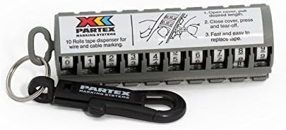 Cable Marker Keyring: 0-9 Self-Adhesive Labels by Partex