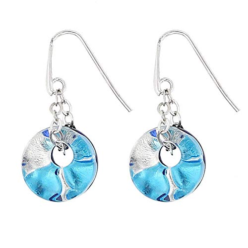  Venetiaurum - Offerta Orecchini da Donna con Perle Polo in Vetro Originale di Murano e Argento 925 - Gioiello Made in Italy Certificato