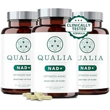 Qualia NAD Supplement Clinically Proven to Boost NAD+ up to 67%. Optimized Aging, Energy, Focus. Elite Ingredients Nicotinamide Riboside NIAGEN, Niacin, Niacinamide 3 Month Supply
