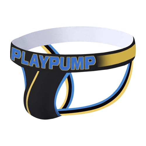 DUHENWU Jockstrap - Tanga para hombre, de algodón, cómoda, con tirantes, tanga, baja, ropa interior deportiva, hipster gay, ropa interior de huevo, lencería G-string suave, atlético, O amarillo., XXL