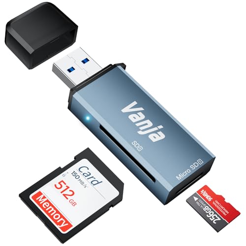 Lecteur De Carte SD Portable USB 3.0 Dual Slot Flash Adaptateur De Carte Mémoire Hub Pour TF SD Micro SD SDXC SDHC MMC RS-MMC Micro SDXC Micro SDHC UHS-I Pour Mac Wi