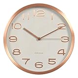 Reloj de pared manecillas color cobre