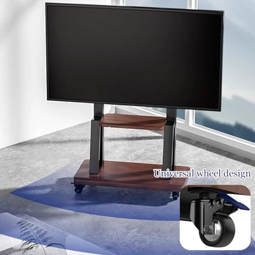 Soporte Móvil para TV con Ruedas y Estantes miniatura 3