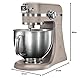 Electrolux EKM5570 Knetmaschine aus Edelstahl, Motor 1200 W und 10 Geschwindigkeiten, mit Schneebesen und Deckel, 360 x 370 x 210 mm, Sand