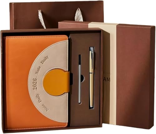 Zdaqian �蒠 �X�P�W���[���� 2026�N 1���n�܂�12���܂œ� 365���蒠 A5 ���L�� �����{ ������ �ƌv�� �M�t�g�{�b�N�X�t�� �m�[�g ���C���f�b�N�X PU���U�[ �����v��{ ���v�� �N�����r���[ �v����� ���ԊǗ� �Ɩ� �V�N�̑��蕨