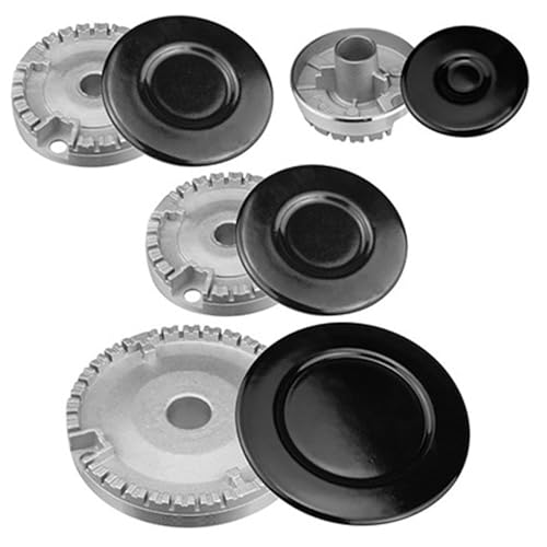 1 Cubiertas de placas para cocinas de gas, tapa de quemador de estufa de gas universal, cubierta superior de estufa resistente, tapas de quemador seguras para, tapa de juego de sombrero de cocina, ac