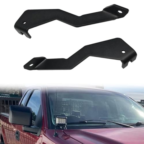KANGIKX F150 Front A-Pillar Light Mount Hood Hinges - Ditch Light Brackets, Raptor Engine Heavy Duty LED Pods Work Light Mount Compatible with Ford F150 2004-2014 Ford 1st Gen SVT Raptor