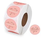 【Hochwertiges selbstklebendes Etikett】Der wasserdichte Aufkleber besteht aus selbstklebenden Aufkleber und ist mit einer Kunststofffolie abgedeckt, um ein Einweichen in Wasser zu verhindern. Diese Dankeskarten können schnell abgezogen und eingefügt werden und fallen nicht leicht ab.