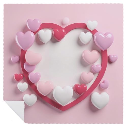 Servilletas de Tela con Forma de Corazón 4 Piezas miniatura 6