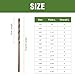 HLOFIZI 9/64 x 6 Inch Cobalt Long Drill Bits (6 Pack), Drilling for Hard Wood, Aluminum, and Soft Metal