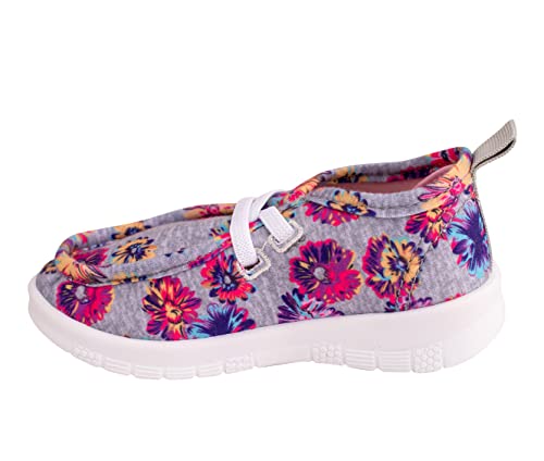 Paris Blues Whitley-Floral Print Wallaby Sneaker - Soft Flexible Sole, Your Little Girl Will Love The Look -Toddler Sz 5-9