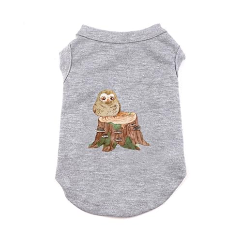 ZSDGBZ 犬服 ペット服 Tシャツ 犬の服 グレー XXL ドッグウェア タンクトップ 春夏用 かわいい 犬用コスチューム ペットウェア 柔らかい 綿製 袖なし 通気性 スポーツ服 犬猫洋服 小中型犬服