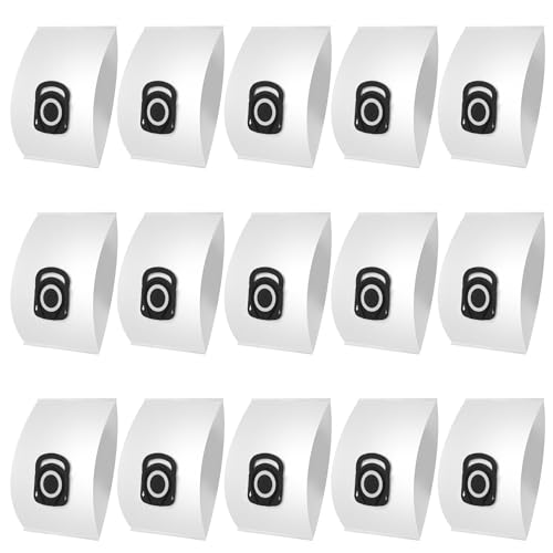 15 Sacs à Poussière pour Rowenta,sacs d'aspirateur pour Rowenta Compact Power, Power XXL,X-Trem Power & Silence Force RO64xx, RO63xx, RO68xx,RO39xx,Hygiene...