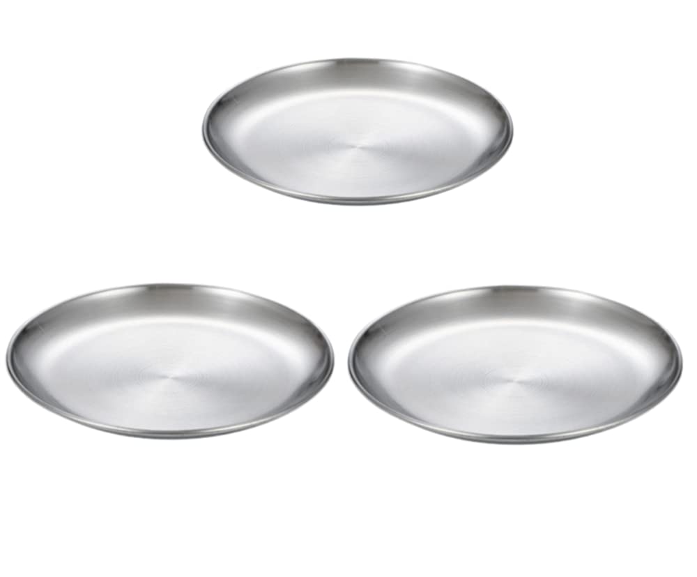 ステンレス丸皿・プレート30枚セットバイキング・ビッフェ・キャンプ