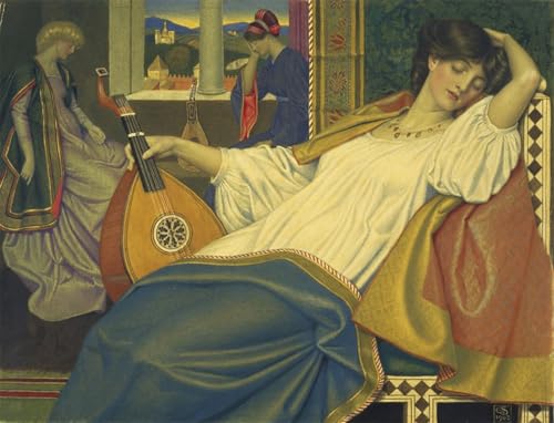 Tableaux La Belle au bois dormant Edward Southall affiche d'art aux finitions haut de gamme