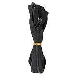 Ferrino Zipper N.8 Detachable 180 CM Accessori Alpinismo, Alpinismo e Trekking, Adulti Unisex, Nero, Taglia Unica