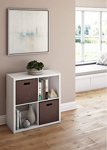 Image of ClosetMaid Decorative Open Back 4-Cube Storage Organizer, White