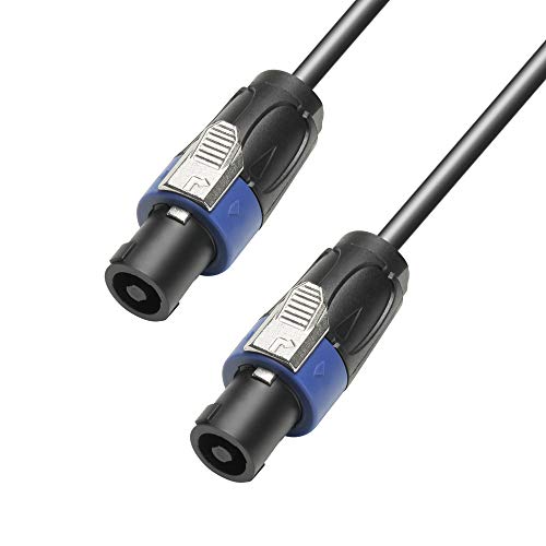 blue-music  Adam Hall 4 K S 225 SS 1000 du haut-parleur du câble de 2 x 2, 5 mm connecteur standard pour enceintes 2 pôles dans le haut parleur Standard de connecteur de 2 pôles 10 m