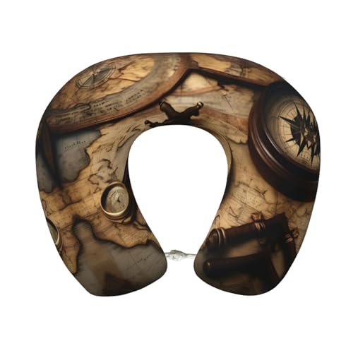 Almohada de poliéster para cuello tamaño único negra miniatura 1