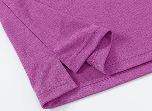 Gopune Women's Activewear Shirts Lightweight Dry Fit Sleeveless Zipper Golf Polo Shirt Purple Rose,S #TOP6