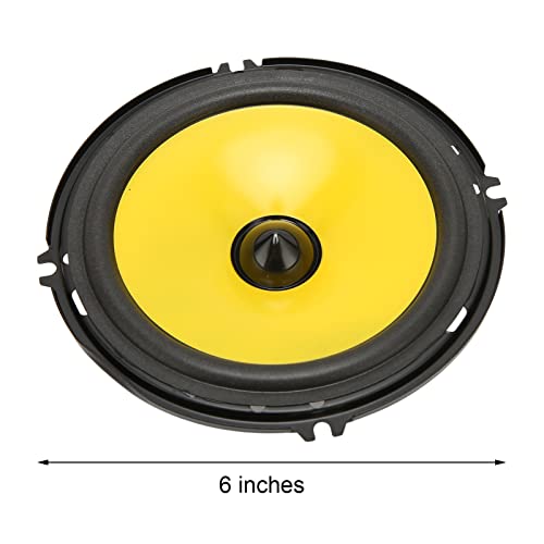 Car Speaker, 2pcs YH 1608 6" Coaxial Car Audio Loudspeaker 92dB 600W Treble Bass Stereo Audio Door Speakers for Vehicle Truck by Yoidesu - Image 9