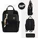 Laptop Backpack for Women Slim Travel - Laptop Bag Computer Case Fit up to 15.6-inch Notebook Lightweight Medium Size Purse for Work Bookbag Water-resistant Business Fashion Stylish Nylon Black