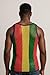 Rasta String Vest & Rasta Mesh Tank Top in Sheer Mens Fishnet Shirt Gym Workout Tops for Men & Women Jamaican Mesh Marina (US, Alpha, Small, Regular, Regular, Rasta-3 Black Trim)