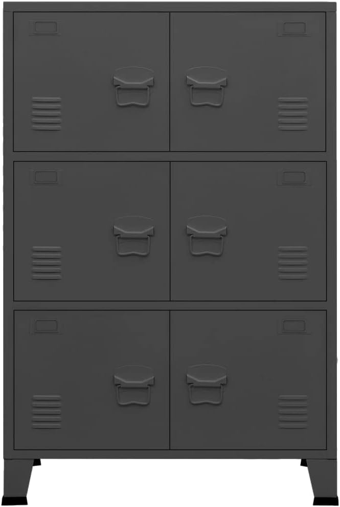 Industrial Storage Chest Anthraciteplastic storage containers with lids 29.5"x15.7"x45.3" MetalSuitable for any room in your home or office