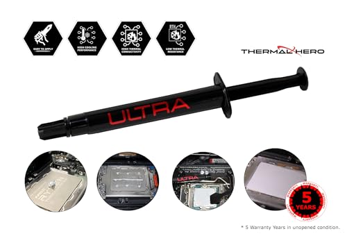 Image of Ultra (4g) Premium Thermal Paste for All CPU GPU Xbox PS4 PS5 high Thermal Conductivity incl. Cleaning Cloth and Spatula