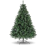 🍎Árbol de Navidad clásico: un árbol de Navidad verde clásico con ramas completamente realistas que se pueden colocar en salas de estar, oficinas y centros comerciales para brindarle una sensación navideña festiva