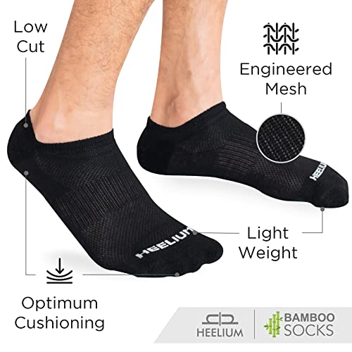 Image of HEELIUM Bamboo Ankle Socks for Men & Women | Ultra-Soft, Odour-Free, Thin & Breathable | 3X Softer than Cotton | Sizes - M (UK 4-8) & L (UK 9-13)