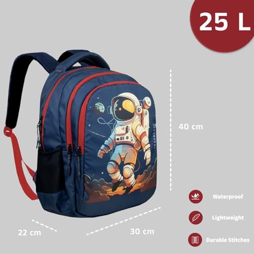 Image of TRAVALATE 25L Stylish &Trendy printed School Bag for Kid's | Backpack for Class 1 to 5 School Going Boys & Girls
