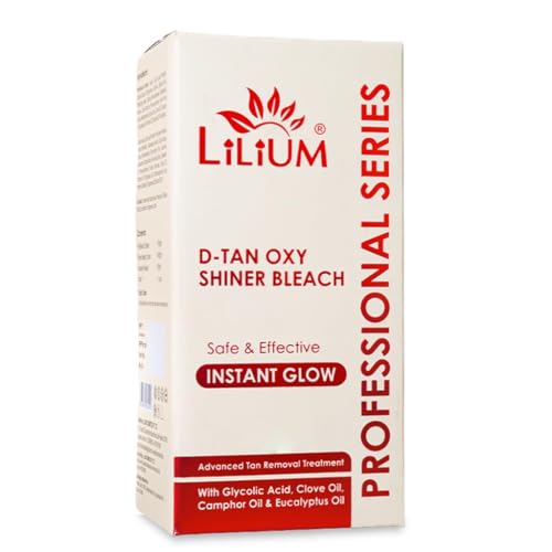 Image of Lilium D-TanOxy Shiner Bleach 580g | Instant Natural Glow |Safe & Effective| Advanced Tan Removal Formula | Glycolic Acid | Clove Oil | Eucalyptus Oil | For All Skin Types | Salon, Spa, Home & Professional Use