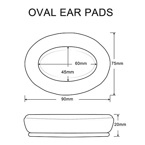 Vervanging Oorkussens schuim kussen kussen onderdelen Cover voor JBL E55BT E 55 bt Bluetooth Draadloze Headsets (zwart) - Afbeelding 4
