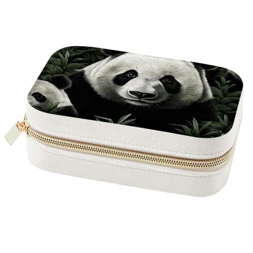 Boîte à bijoux en bambou panda - Rangement bagues et colliers - 2