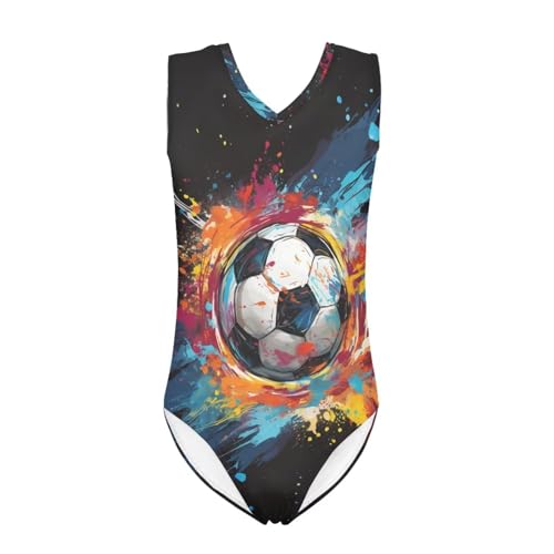 Image of Fashion Print One-Piece Swimsuits for Girls,Soft Stretchy One Piece Bathing Suit Quick Dry Beach Swimwear 5-14 Years