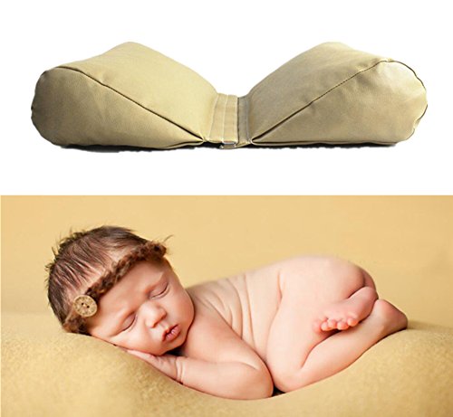 Pinbo Newborn Baby Photography Prop Butterfly Posing Pillow Basket Filler Photo Prop (Light Brown)