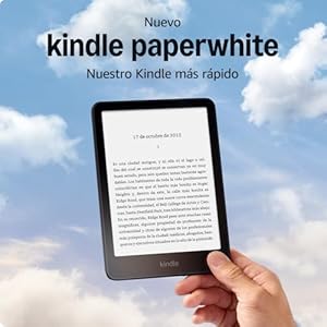 Nuevo Kindle Paperwhite (16 GB) de Amazon | Nuestro Kindle más rápido, con una nueva pantalla de 7 sin reflejos y semanas de batería | Con publicidad | Negro + Kindle Unlimited
