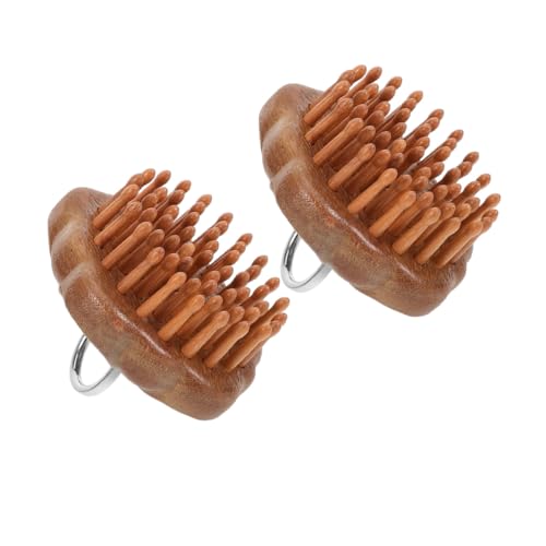 Peigne de massage cuir chevelu démêlant avec poignée confortable pour nettoyage profond