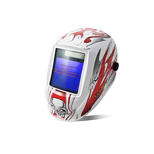 Careta Soldar Automatica,Casco de Soldadura Auto soldadura de oscurecimiento Casco/máscara 4arc Sensor célula solar Amp