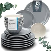 Steingut Geschirrset 4