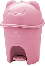Lixeira Infantil com Pedal Fofura, Adoleta Bebê, Rosa Bebê
