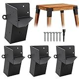 CDFYJHFDQ Deer Stand Brackets 4x4 Heavy Duty Deer Stand Bracket 4-Pack Elevator Bracket Multi-Use Platform Bracket for Outdoor Platforms, Deer Hunting, Shooting Shack, Observation Decks& Tree Houses