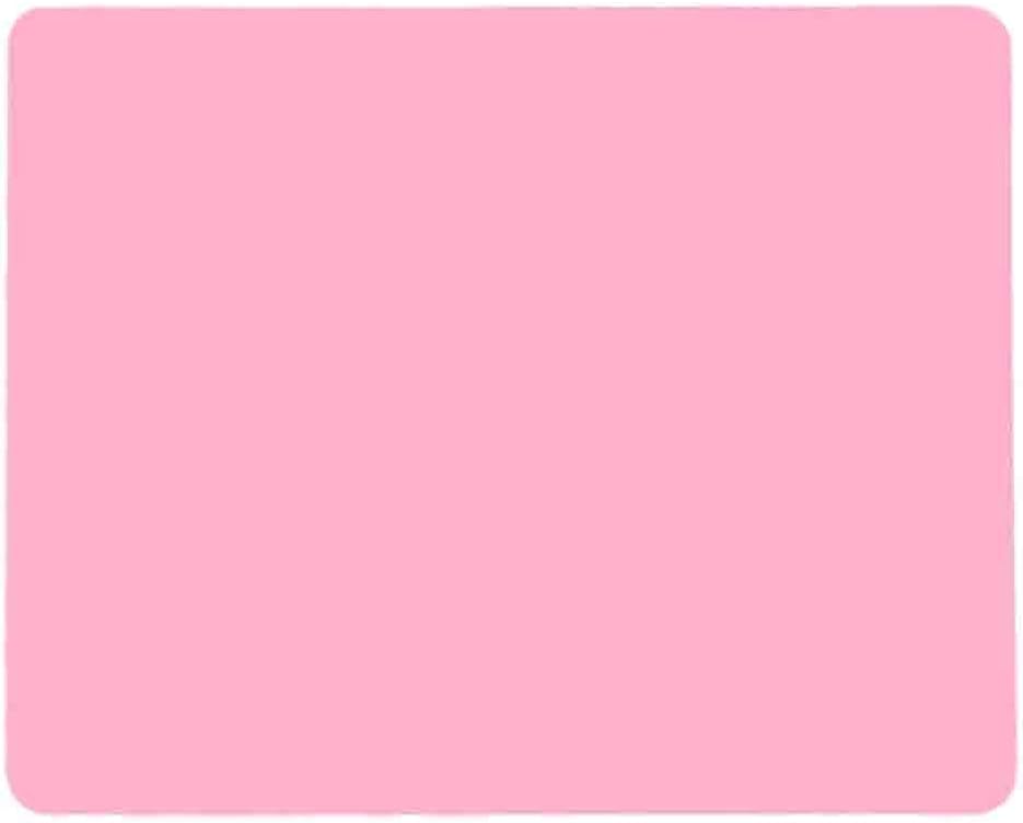 Allscarf007 Pink Heat Resistant Nonslip Table Mat, Multipurpose Extra Large Silicone Nonstick Pastry Mat, Countertop Protector, 19.7''15.7"