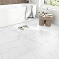 WESTICK Marble Peel and Stick Floor Tiles for Bathroom Self Adhesive Floor Tiles Peel and Stick Waterproof Vinyl Flooring for Bedroom Kitchen Living Room Camper Marble White 20 PCS 12" x 12"
