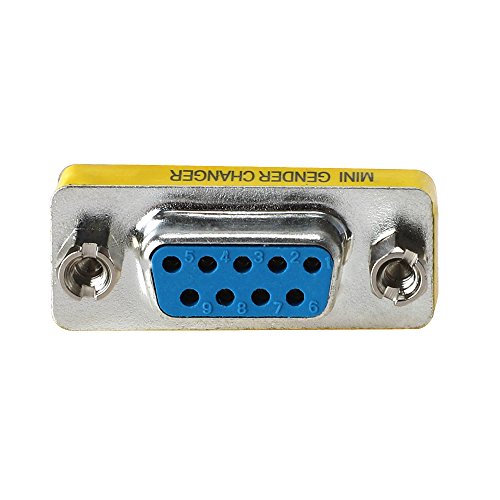Wovte Db9 Female To Female Mini Gender Changer Coupler Adapter Connector Pack Of 2 #TOP1