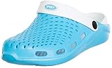  Brandsseller Damen Clog Sport Freizeitschuh Hausschuh Gartenschuh Badeschuh - 2-Farbig (Hellblau/Weiß, Numeric_40)