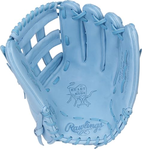 Rawlings Mens Outfield Glove, R2G Narrow Fit - 12.75 Inch Pro H Web Columbia Blue, Us #TOP17