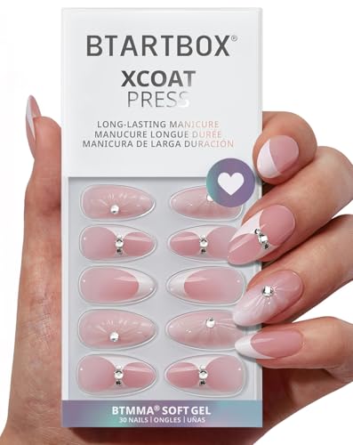 BTArtbox French Tip Press On Nails